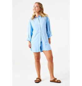 Garcia Garcia - Long Sleeve Button Up Shirt (Blue Wave)