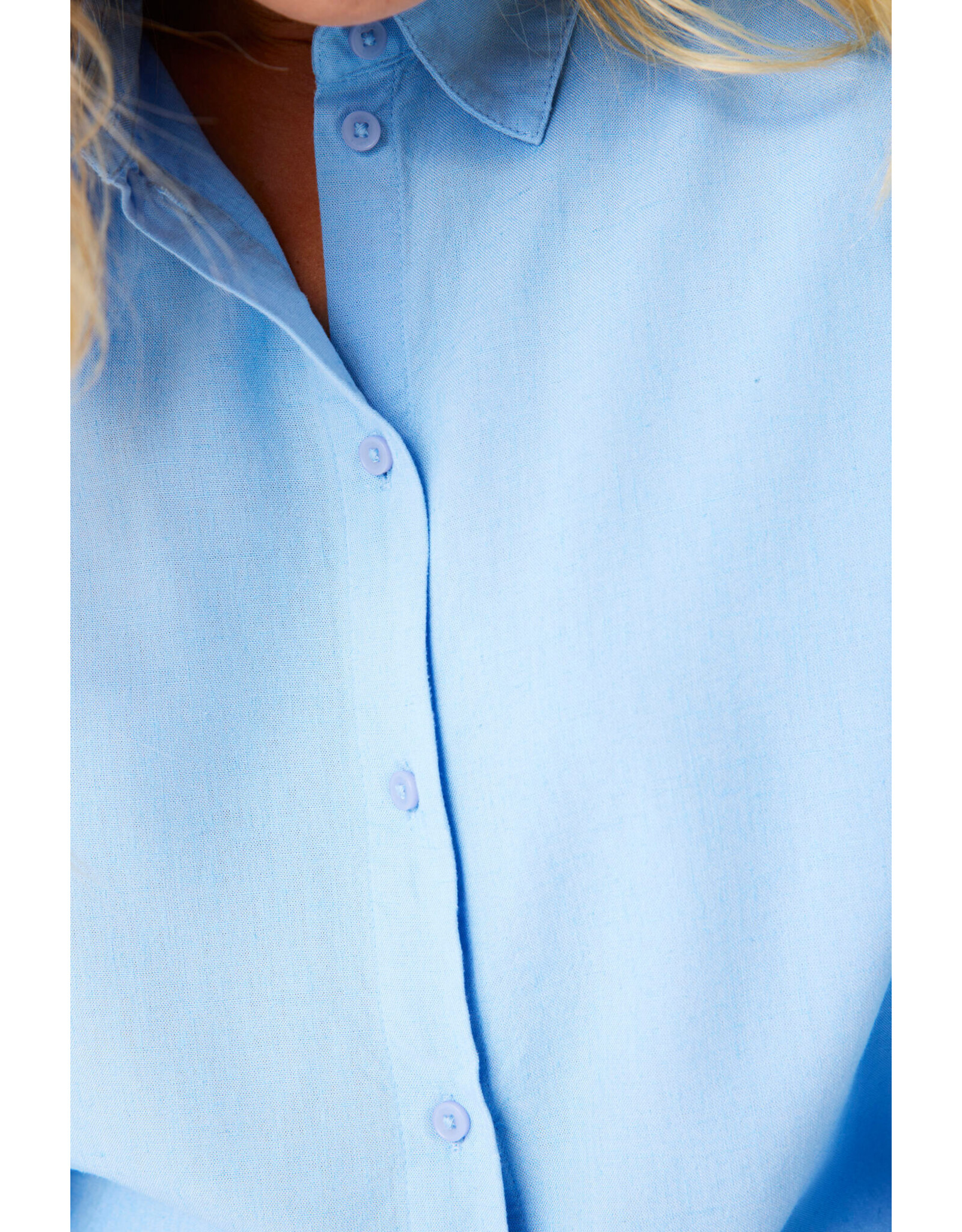 Garcia Garcia - Long Sleeve Button Up Shirt (Blue Wave)