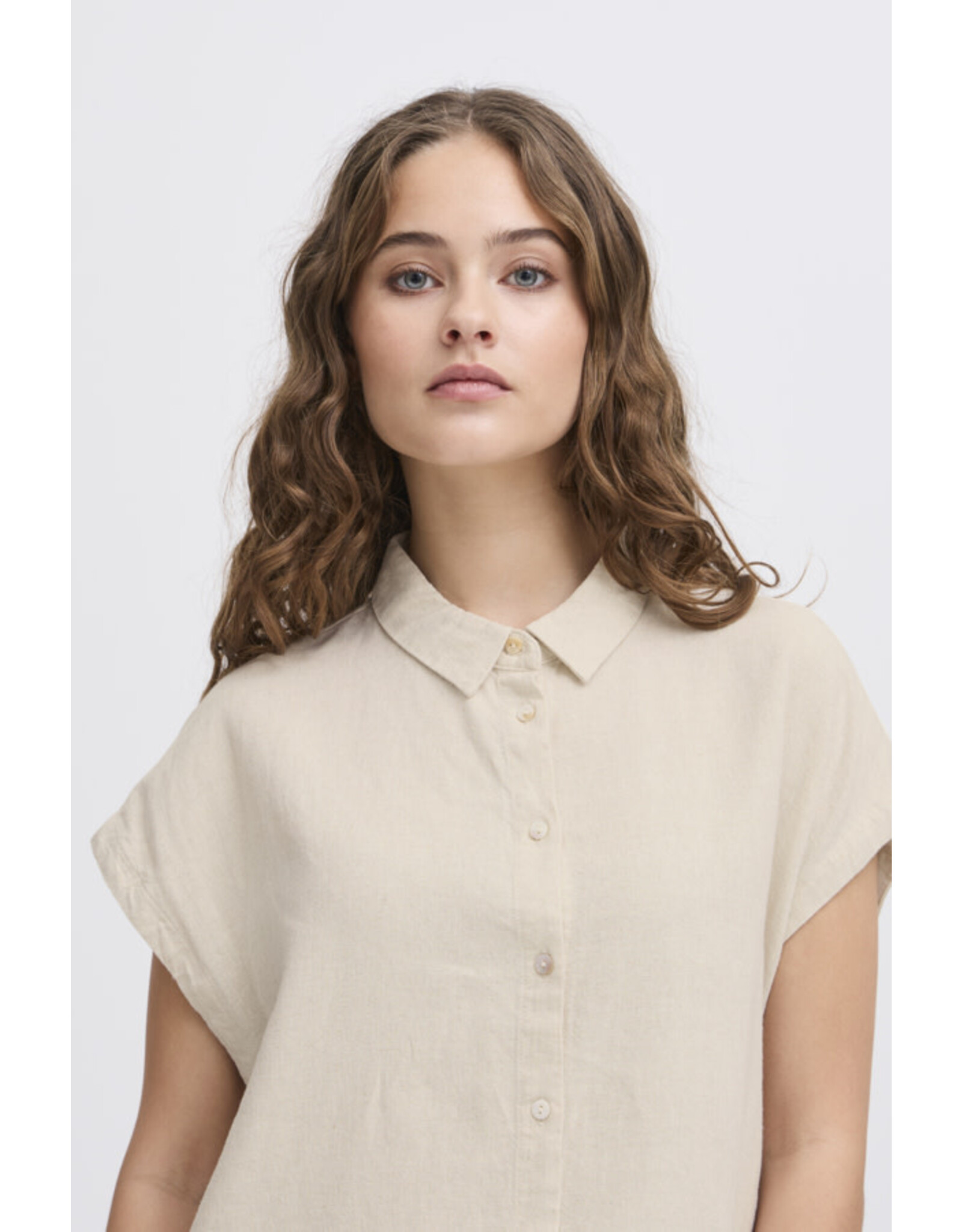 ICHI ICHI - Linno Blouse (Natural Ecru)