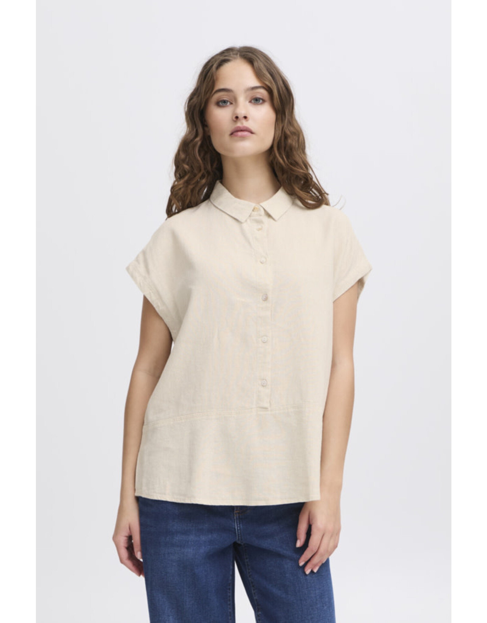 ICHI ICHI - Linno Blouse (Natural Ecru)