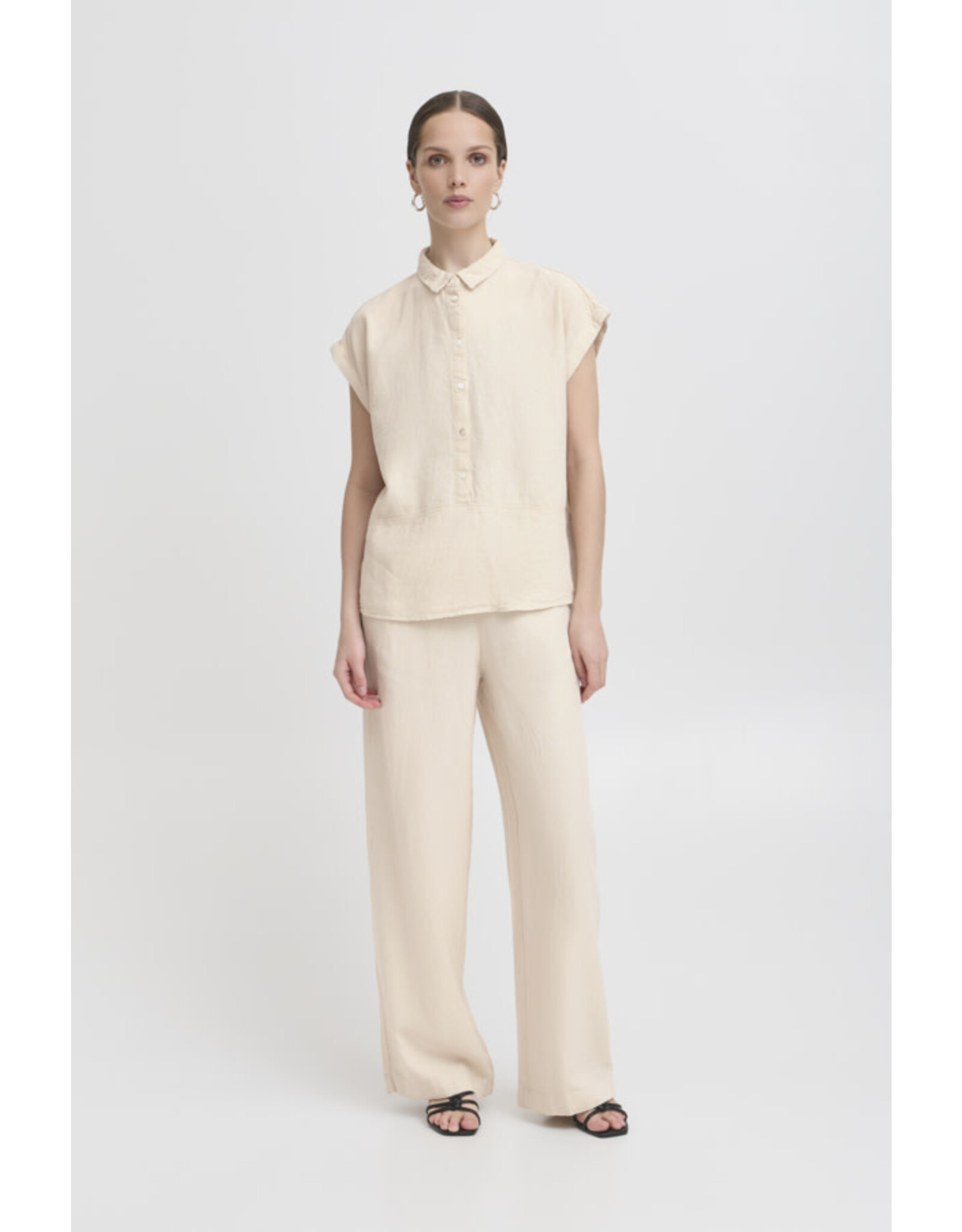 ICHI ICHI - Linno Blouse (Natural Ecru)