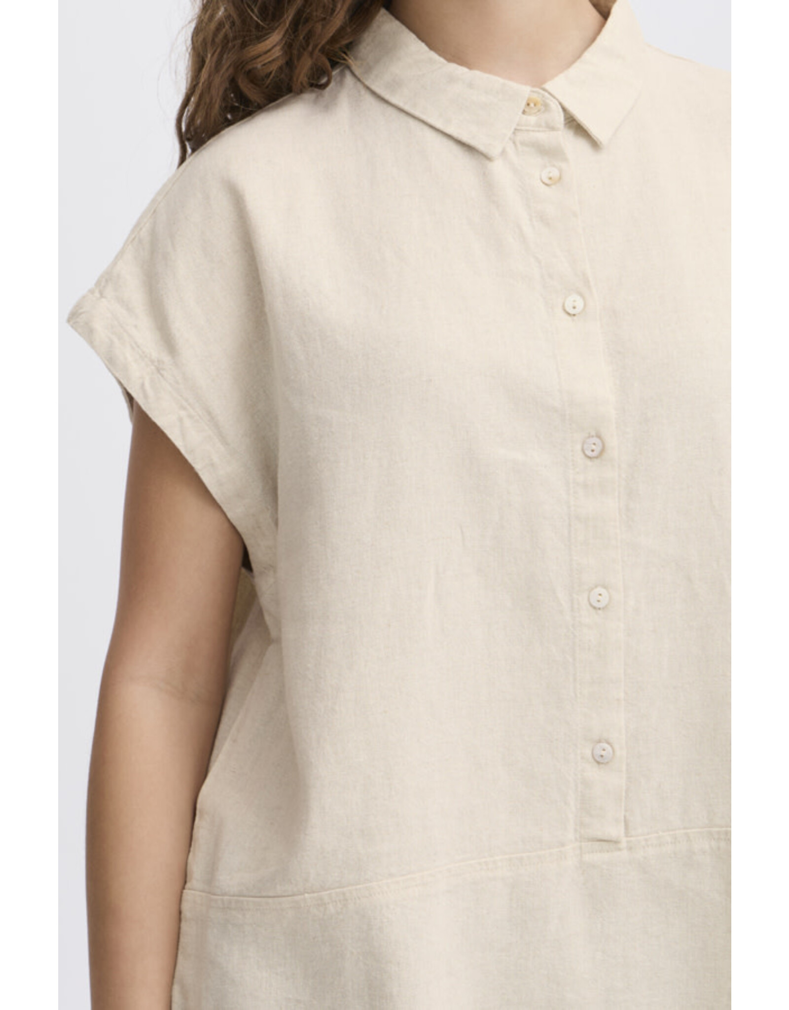 ICHI ICHI - Linno Blouse (Natural Ecru)