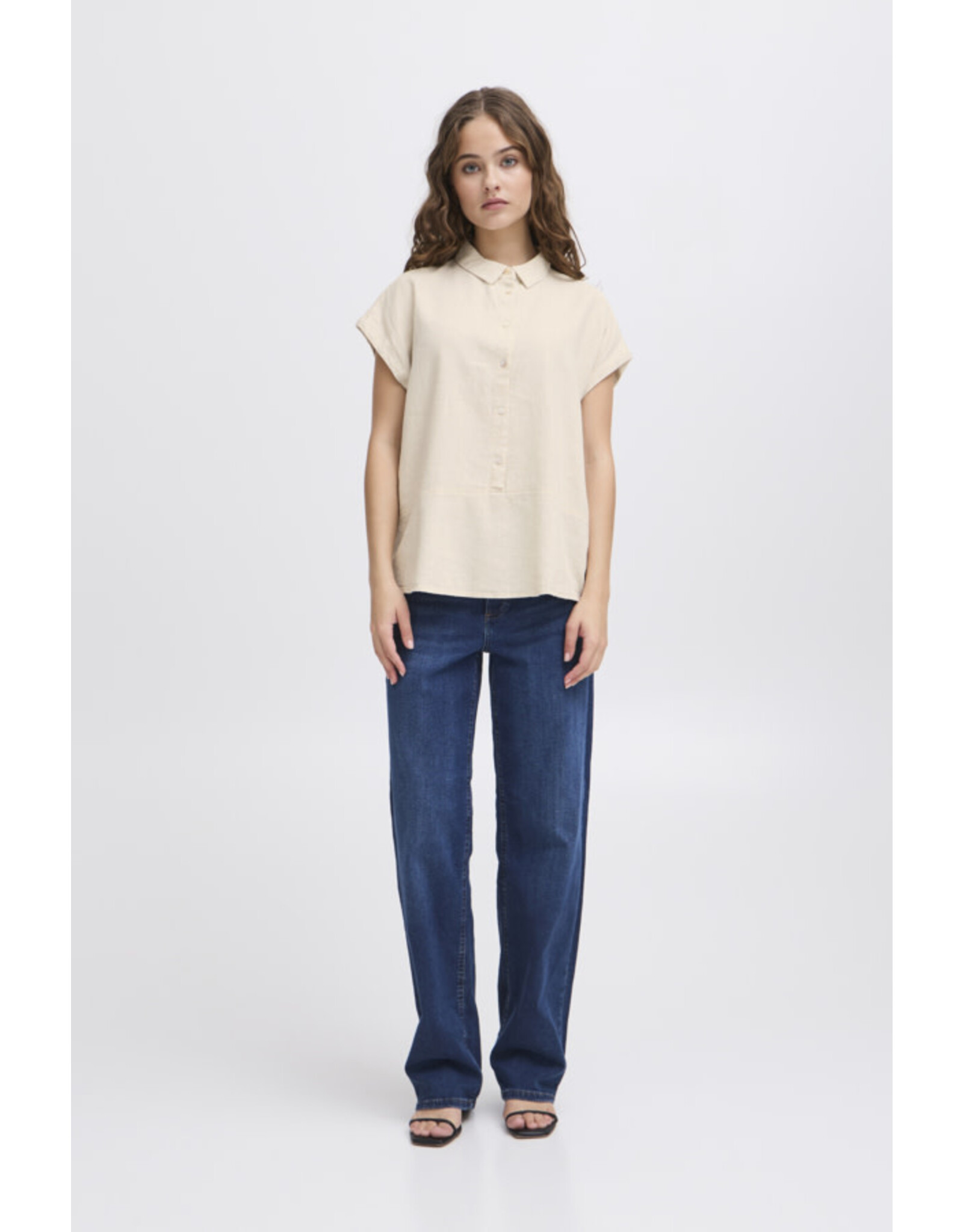 ICHI ICHI - Linno Blouse (Natural Ecru)
