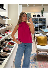 Papillon Papillon - Sleeveless Halter Neck Blouse (Magenta)