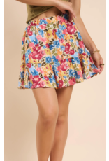 Sadie & Sage Sadie & Sage - Nature's Palette Mini Skirt with Ruffle Hem