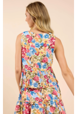 Sadie & Sage Sadie & Sage - Nature's Palette V Neck Flowy Sleeveless Top