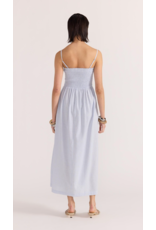 Staple The Label Staple - Danica Shirred Sundress (Blue / White)
