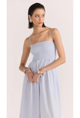 Staple The Label Staple - Danica Shirred Sundress (Blue / White)