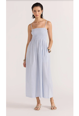 Staple The Label Staple - Danica Shirred Sundress (Blue / White)