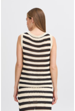 ICHI ICHI - Birdis Sleeveless Knit Top (Black / Almond Milk)