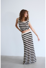 ICHI ICHI - Birdis Sleeveless Knit Top (Black / Almond Milk)