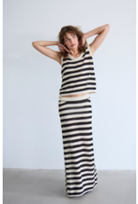 ICHI ICHI - Birdis Sleeveless Knit Top (Black / Almond Milk)