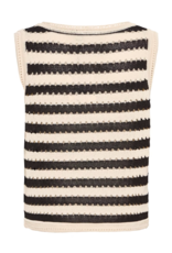 ICHI ICHI - Birdis Sleeveless Knit Top (Black / Almond Milk)