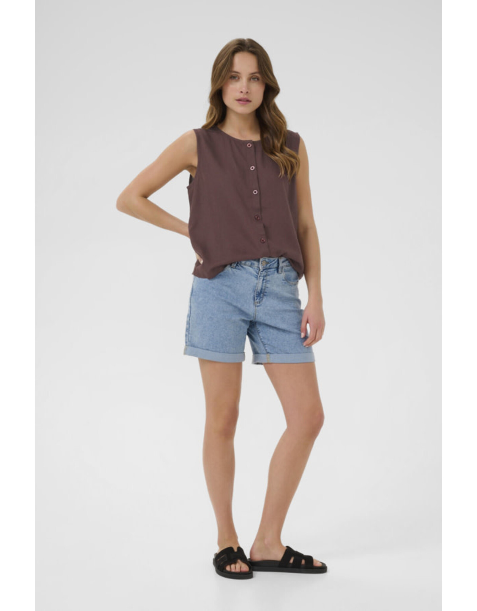 Kaffe Kaffe - Milia Reversible Top (Fudge)