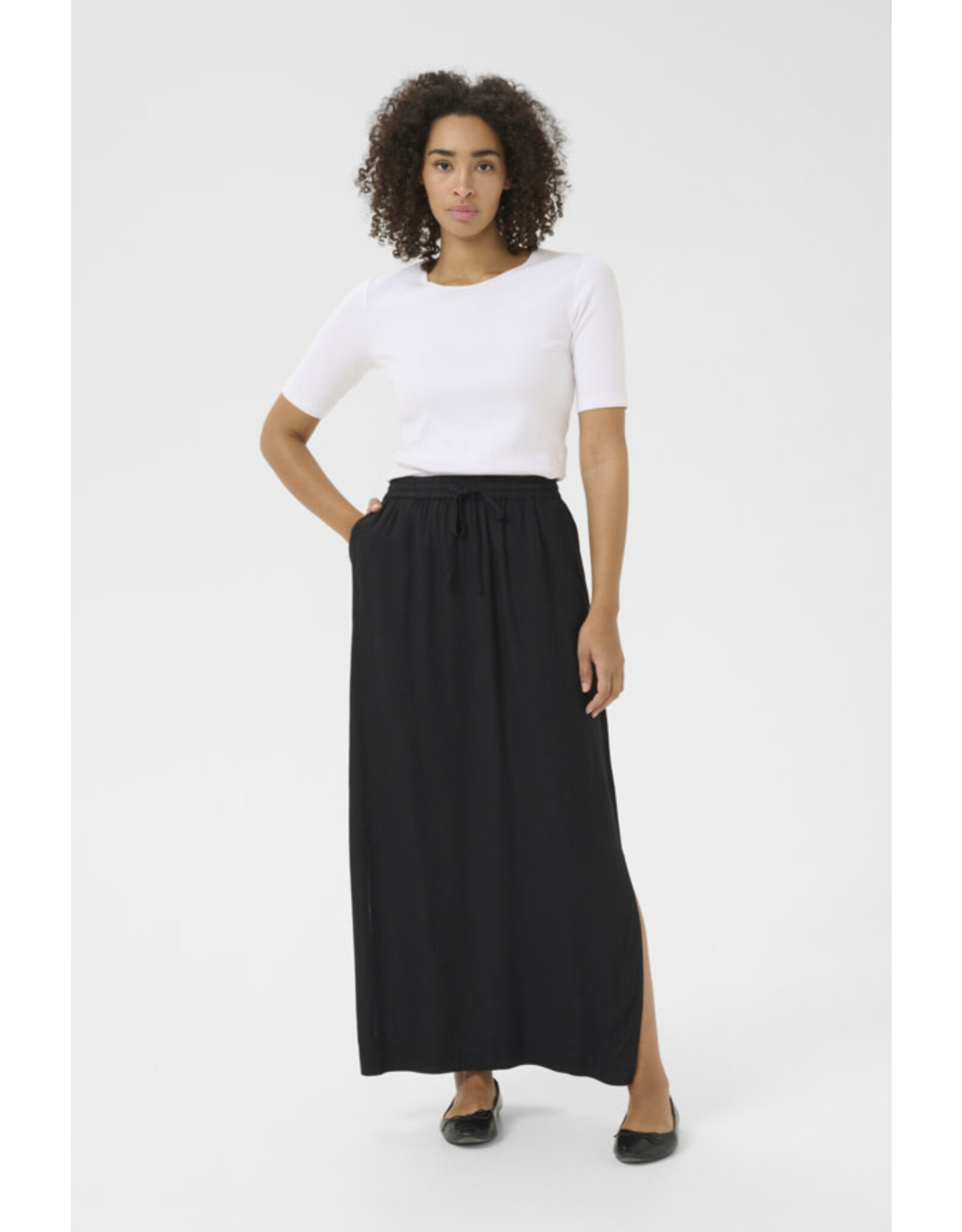 Kaffe Kaffe - Milia Skirt (Black Deep)