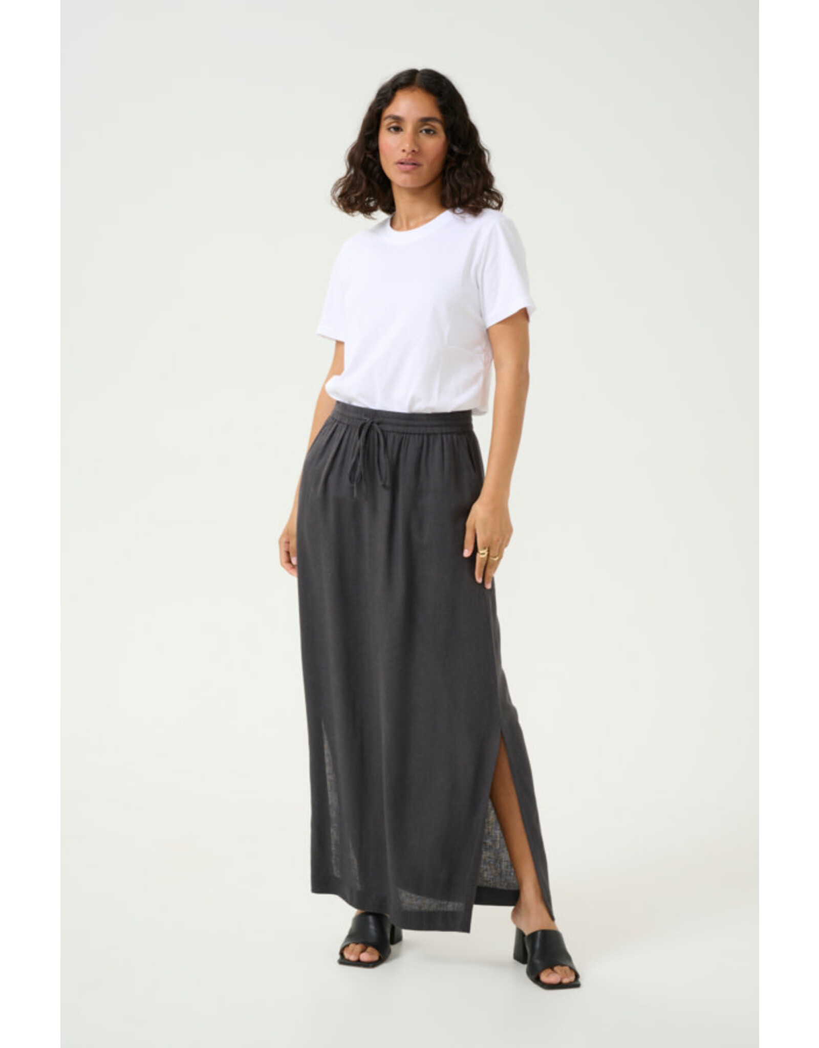 Kaffe Kaffe - Milia Skirt (Black Oyster)