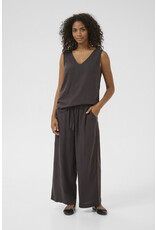 Kaffe Kaffe - Milia Cropped Wide Pants (Black Oyster)