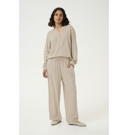 Kaffe Kaffe - Milia Cropped Wide Pants (Feather Grey)