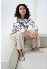 Kaffe Kaffe - Milia Cropped Wide Pants (Feather Grey)