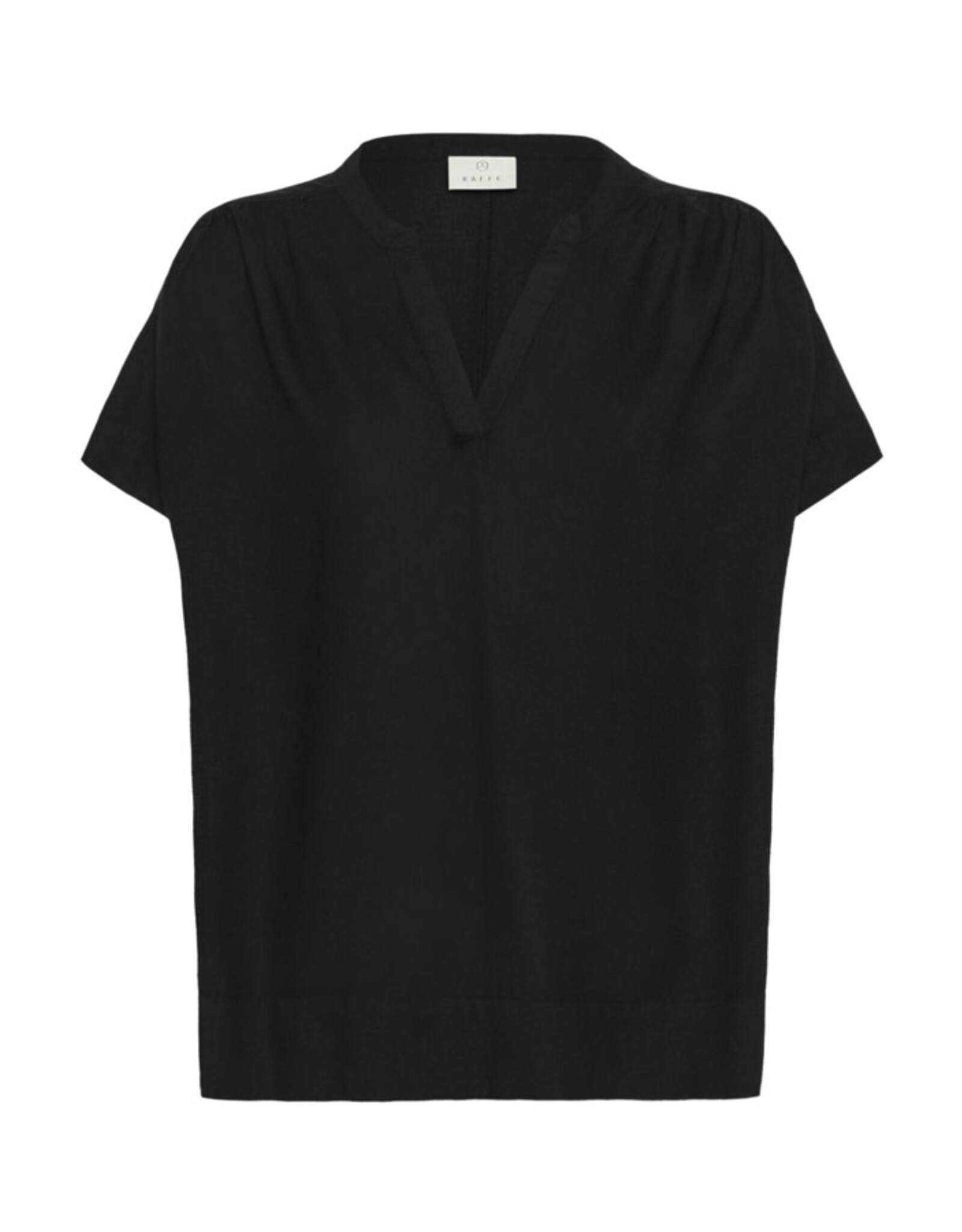 Kaffe Kaffe - Milia Short Sleeve Blouse (Black Deep)