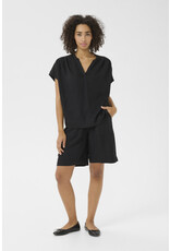 Kaffe Kaffe - Milia Short Sleeve Blouse (Black Deep)