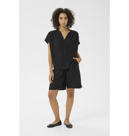 Kaffe Kaffe - Milia Short Sleeve Blouse (Black Deep)