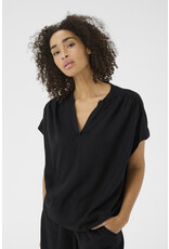Kaffe Kaffe - Milia Short Sleeve Blouse (Black Deep)