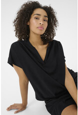 Kaffe Kaffe - Milia Short Sleeve Blouse (Black Deep)