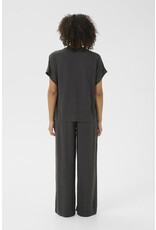 Kaffe Kaffe - Milia Short Sleeve Blouse (Black Oyster)