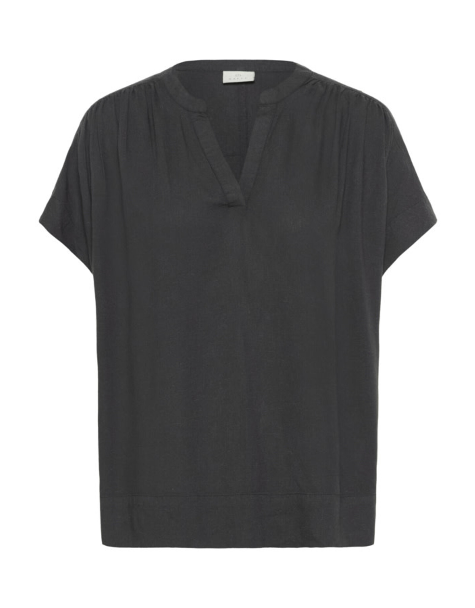 Kaffe Kaffe - Milia Short Sleeve Blouse (Black Oyster)