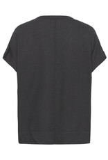 Kaffe Kaffe - Milia Short Sleeve Blouse (Black Oyster)
