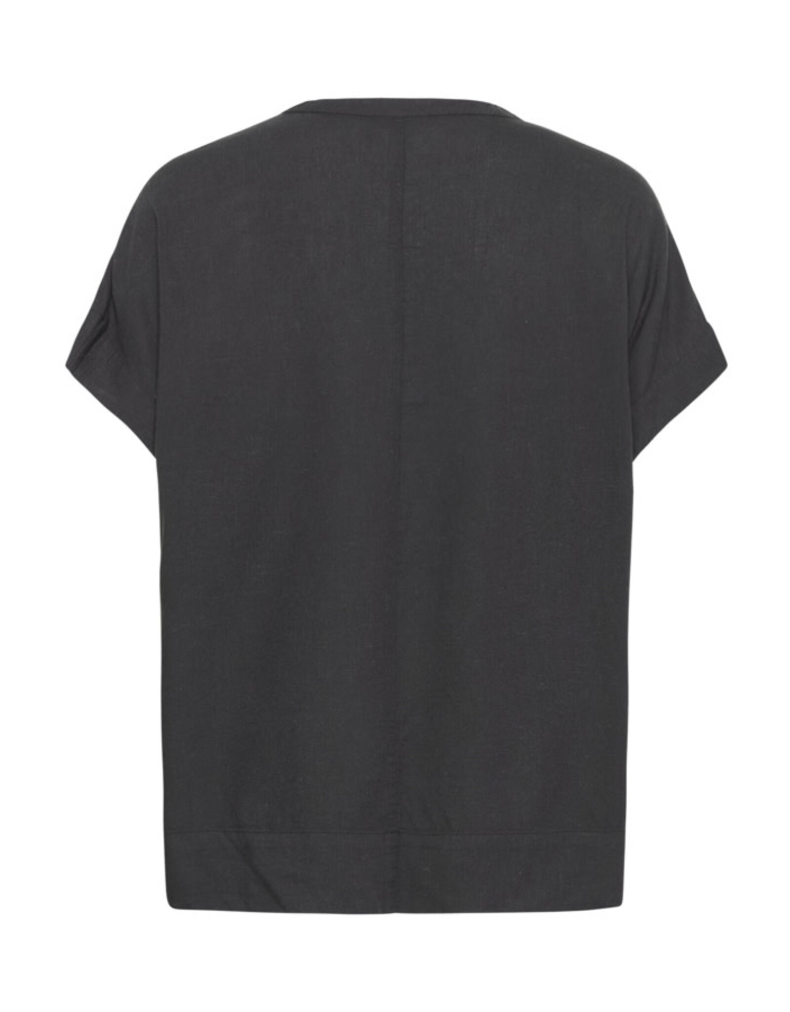 Kaffe Kaffe - Milia Short Sleeve Blouse (Black Oyster)
