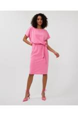 EsQualo EsQualo - Dress with Batwing Sleeves (Rose)