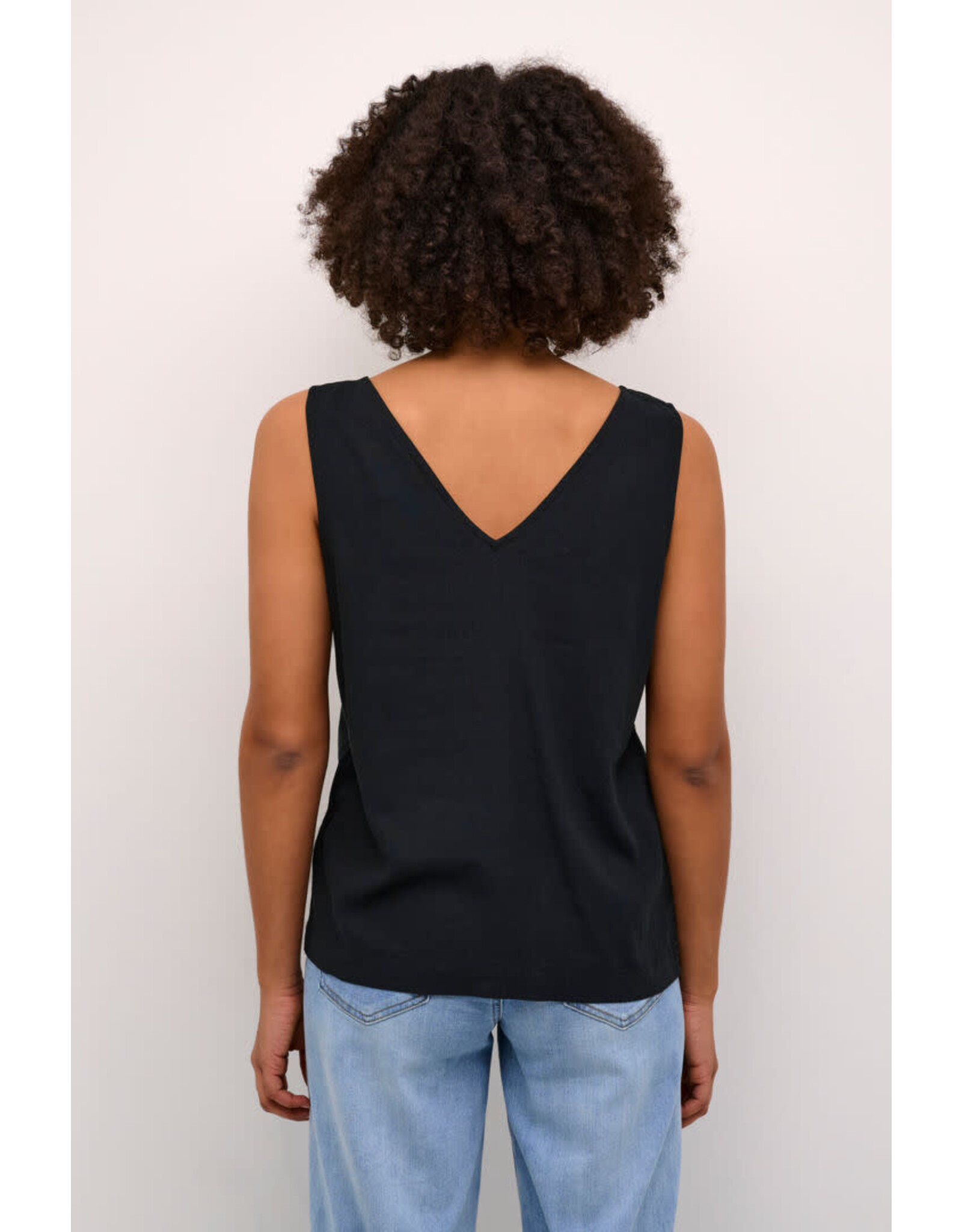 Kaffe Kaffe - Milia Top (Black Deep)