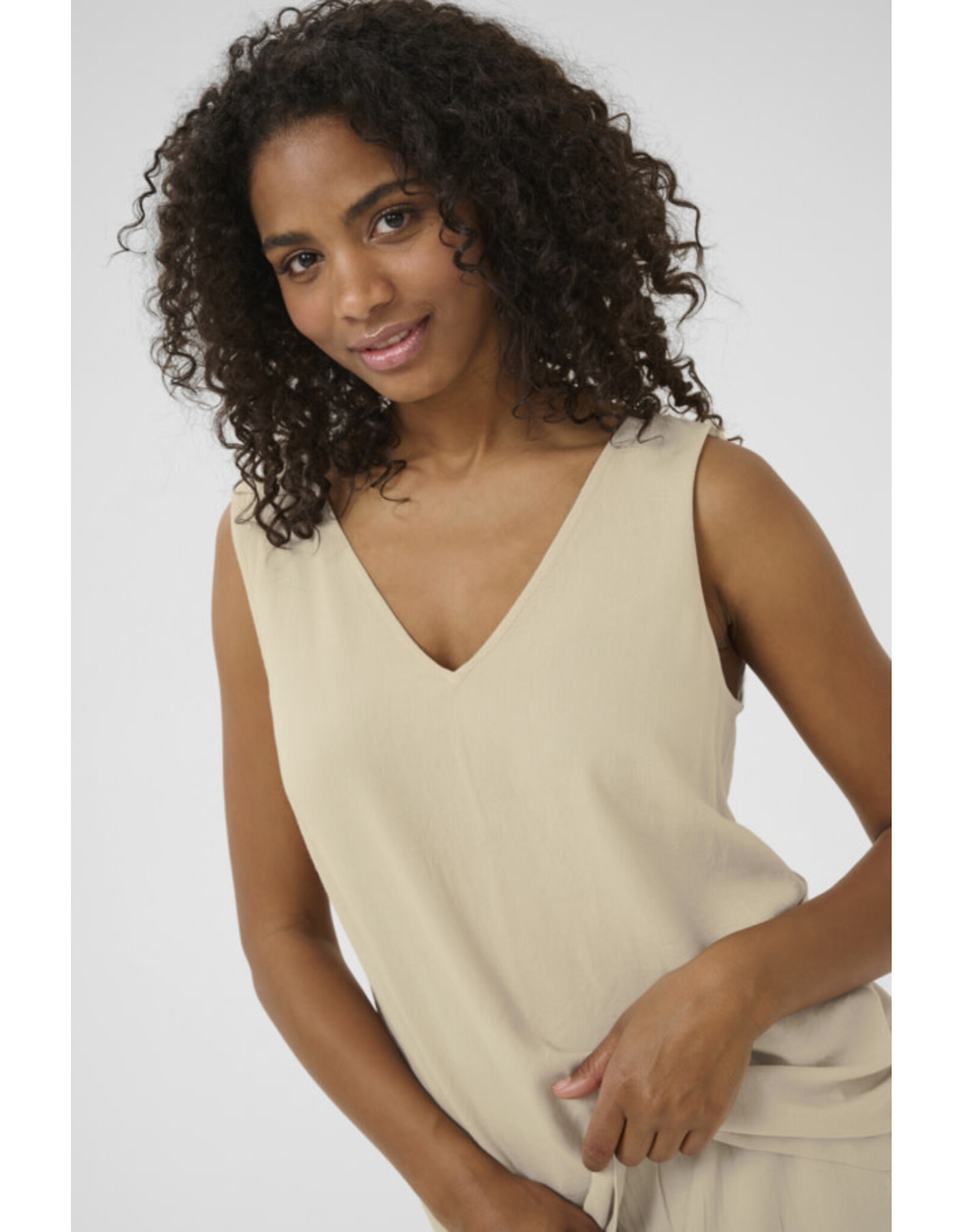 Kaffe Kaffe - Milia Top (Feather Grey)