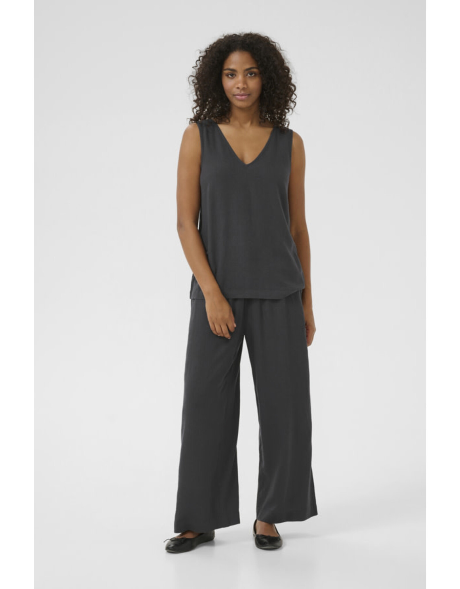 Kaffe Kaffe - Milia Top (Black Oyster)