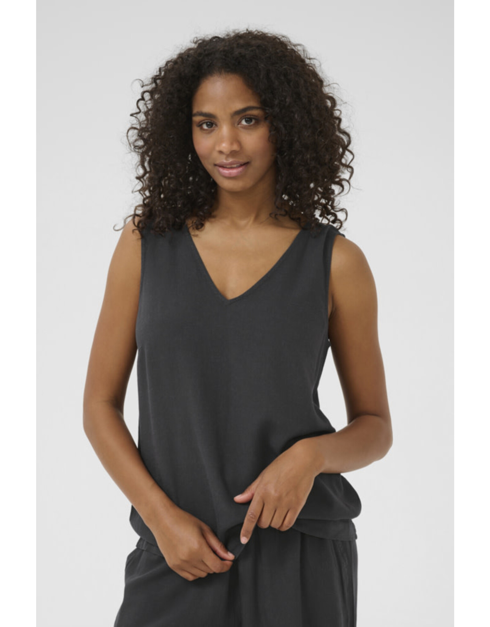 Kaffe Kaffe - Milia Top (Black Oyster)
