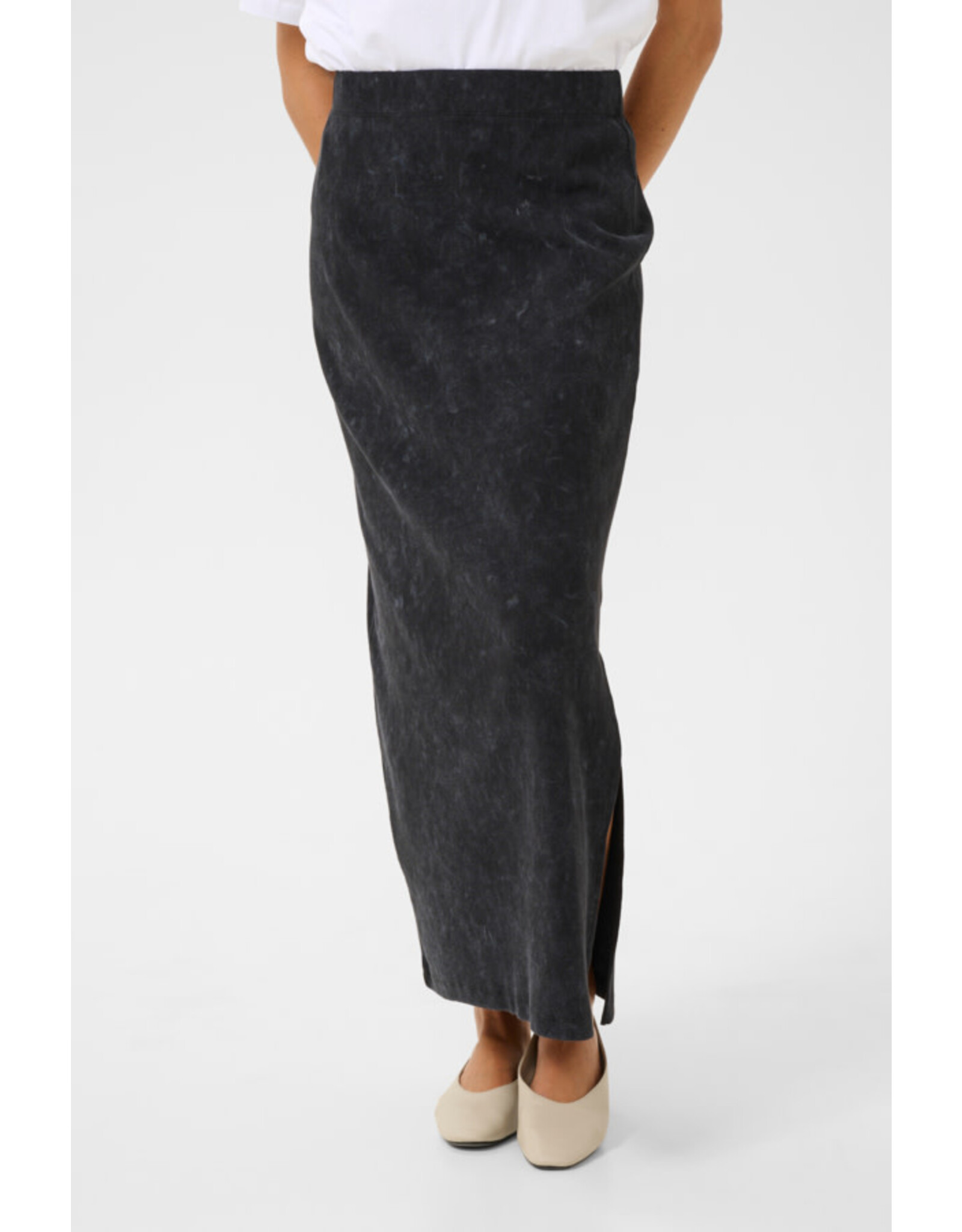 Kaffe Kaffe - Dodal Rib Skirt (Black Washed Rib)