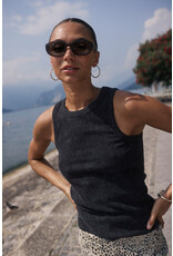 Kaffe Kaffe - Dodal Top (Black Washed Rib)