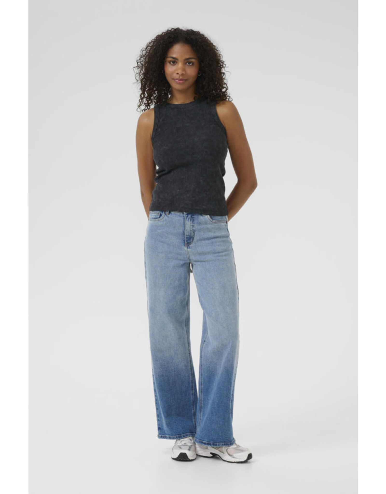 Kaffe Kaffe - Dodal Top (Black Washed Rib)
