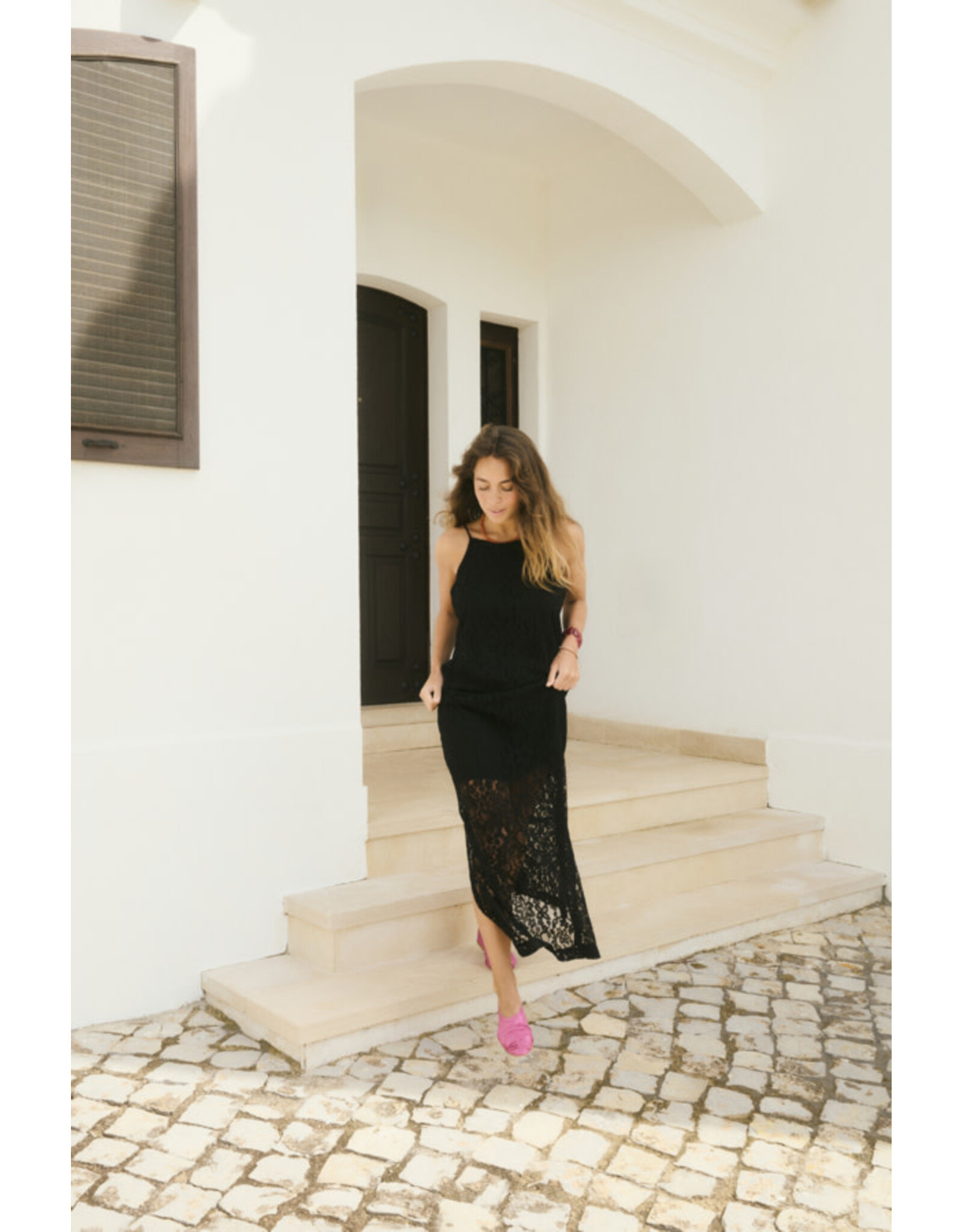 Kaffe Kaffe - Lora Lace Dress (Black Deep)