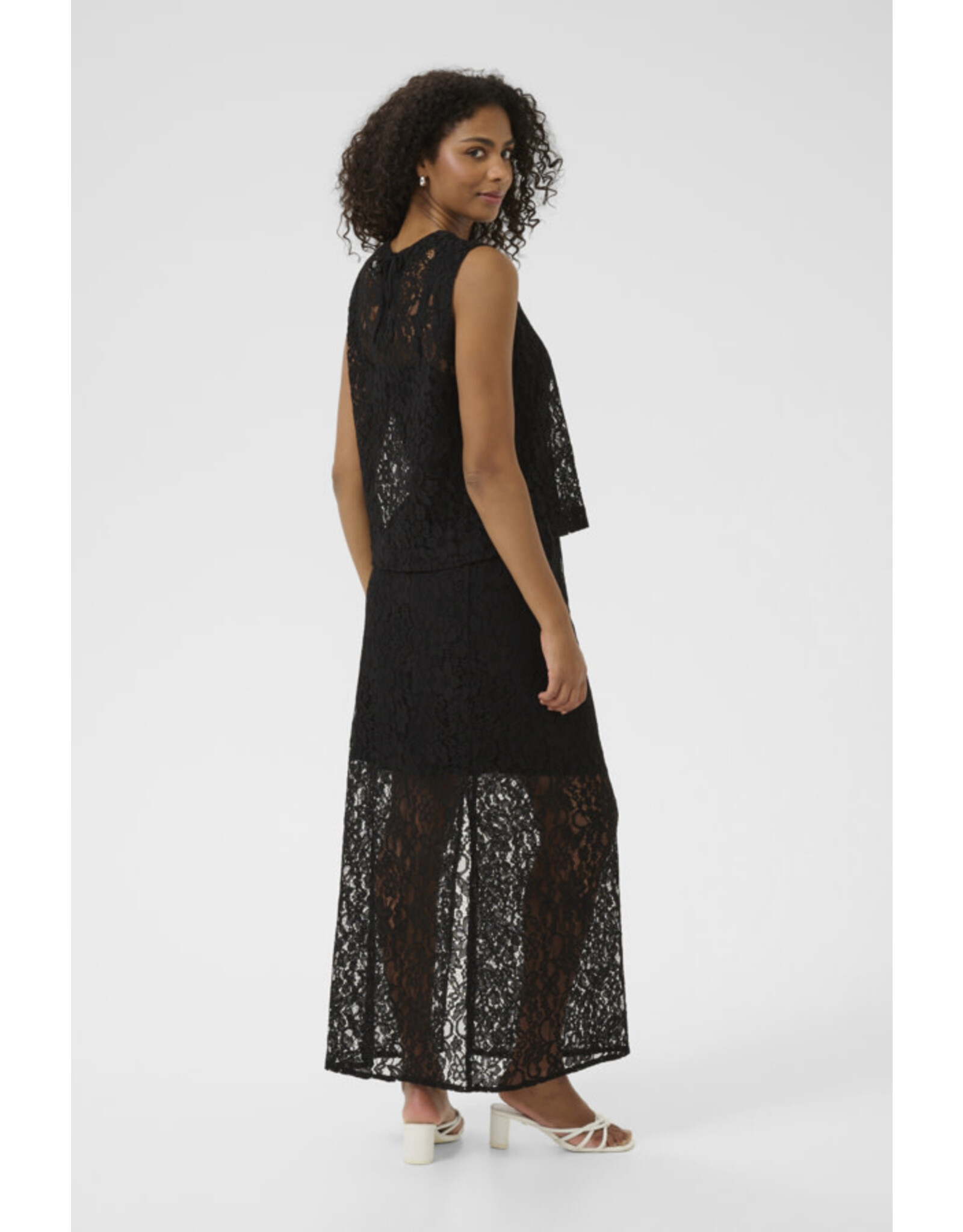 Kaffe Kaffe - Lora Lace Blouse (Black Deep)