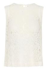 Kaffe Kaffe - Lora Lace Blouse (Chalk)