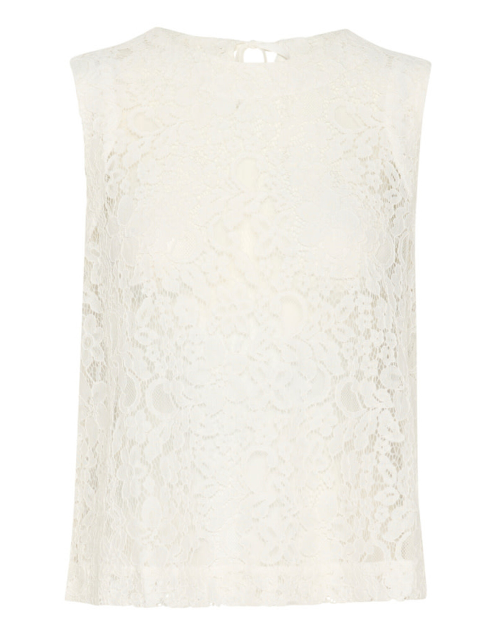 Kaffe Kaffe - Lora Lace Blouse (Chalk)