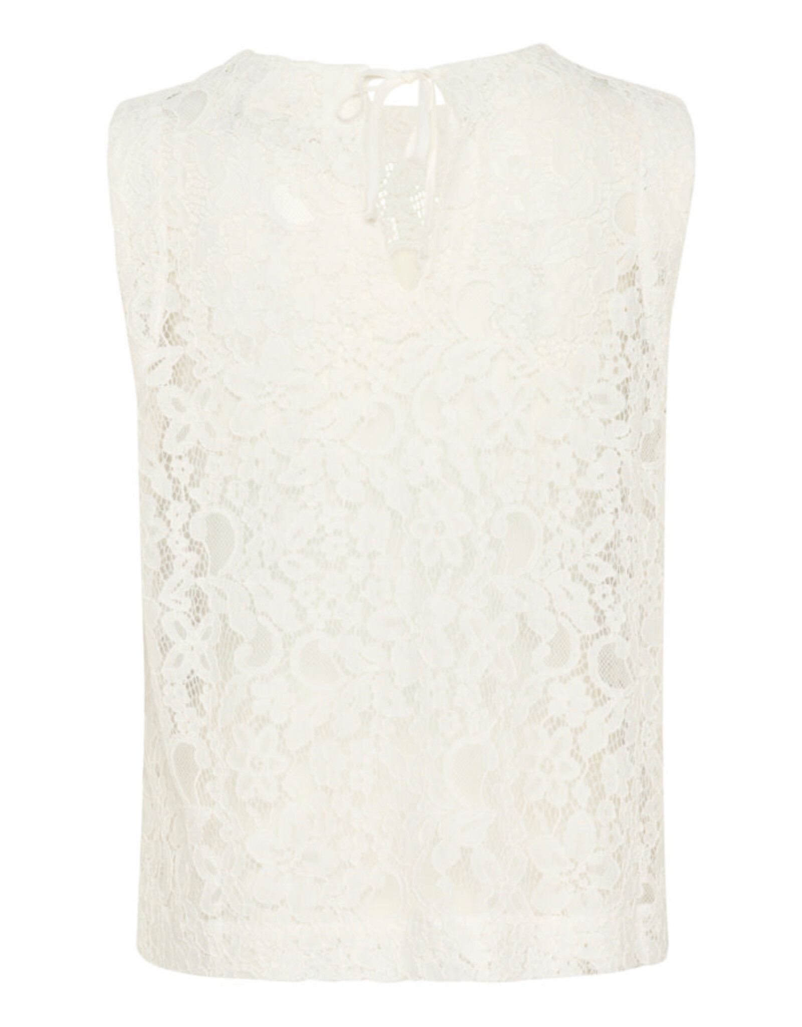 Kaffe Kaffe - Lora Lace Blouse (Chalk)