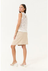 Kaffe Kaffe - Lora Lace Blouse (Chalk)