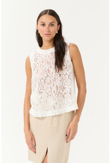 Kaffe Kaffe - Lora Lace Blouse (Chalk)