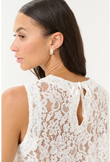 Kaffe Kaffe - Lora Lace Blouse (Chalk)