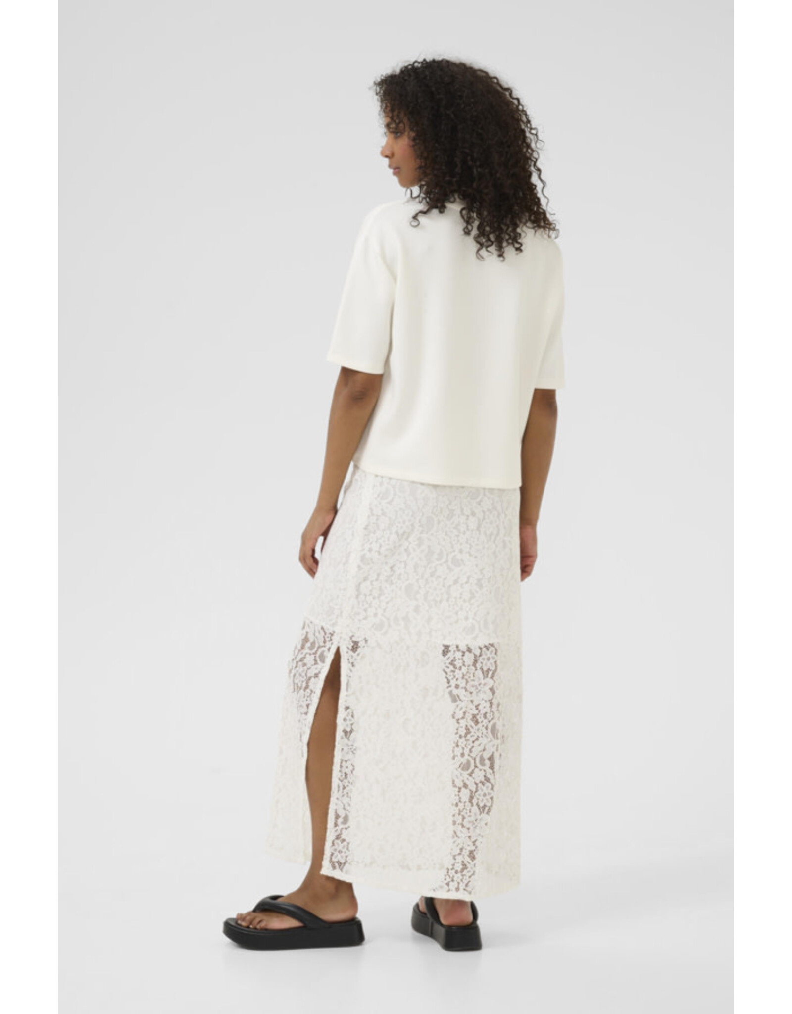 Kaffe Kaffe - Lora Lace Skirt (Chalk)