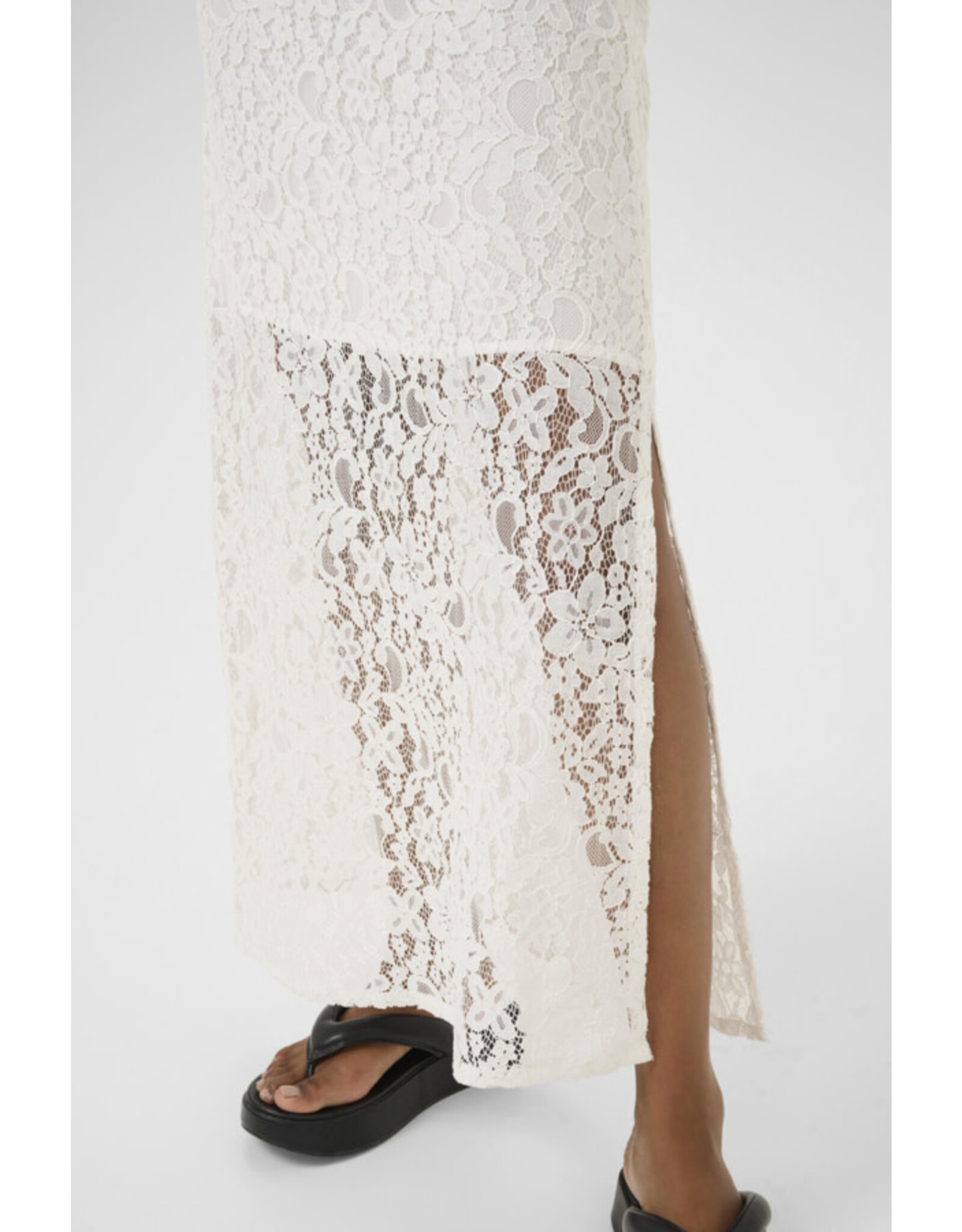 Kaffe Kaffe - Lora Lace Skirt (Chalk)